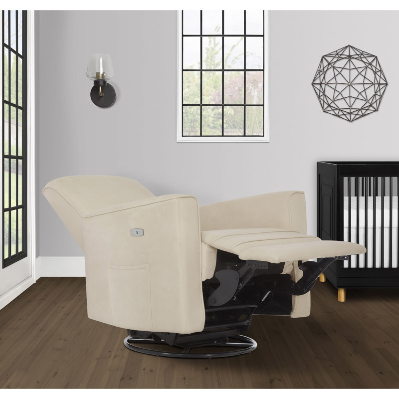 Greenguard Gold Certified Upholstered Swivel Reclining Glider, Shell