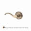 Curve Single Dummy Door Lever with Traditional Round Rose-22037205-35371934