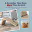  Grattoir pour chat en forme de L 25,6 po avec herbe à chat et silvervine, griffoir en carton ondulé réversible avec jouet à billes intégré, patin à égratignures multi-angles-1369068866-1369068871