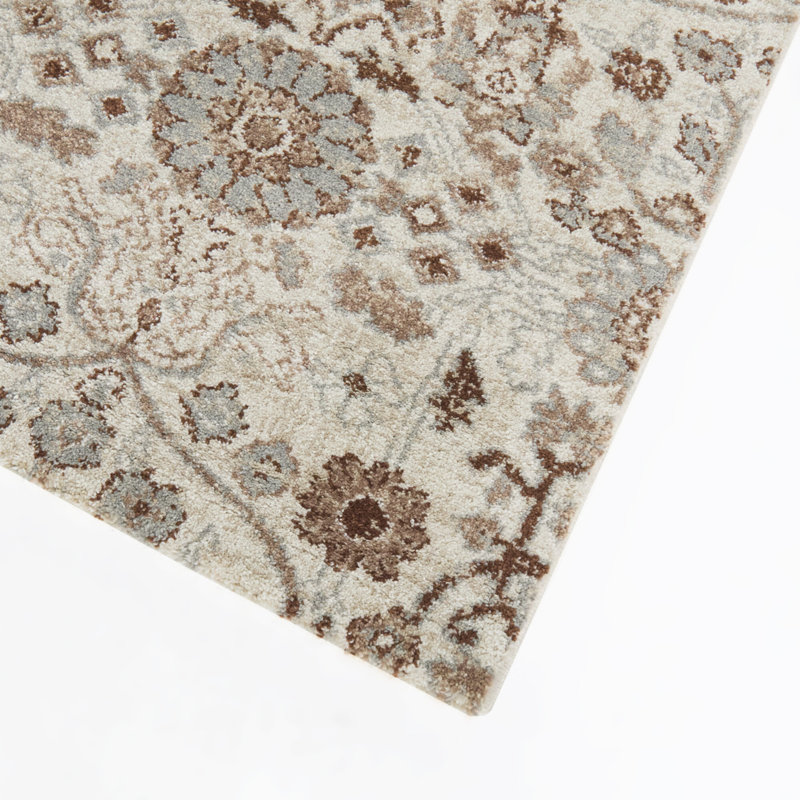 Tapis bleu / rouille Myron, 7 pi 10 po x 10 pi