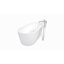 Carissa 71'' x 32'' Soaking Acrylic Bathtub-50480678