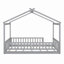 Cadre de lit en bois avec clôture-117346213
