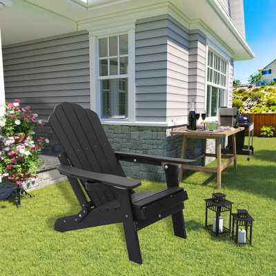Chaise Adirondack réglable avec porte-gobelet