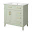 Meuble-lavabo 30 po avec comptoir en céramique, armoire et tiroirs-1484425042
