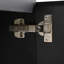 Meuble-lavabo mural de 30 po avec lavabo en céramique. Porte à fermeture en douceur. Armoire moderne à 2 portes. Noir Contreplaqué 30 po. Évier et matériau