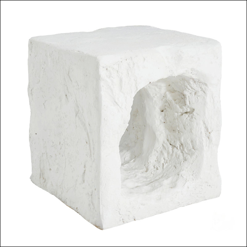 Lyra Outdoor Patio Karst Cave Inspired MGO Side Table, Durable And Versatile For Modern And Natural Settings