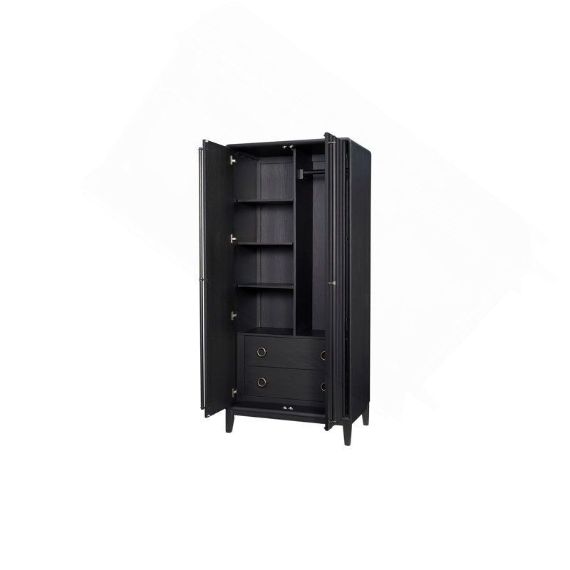 Armoire au fini poivre, Noir