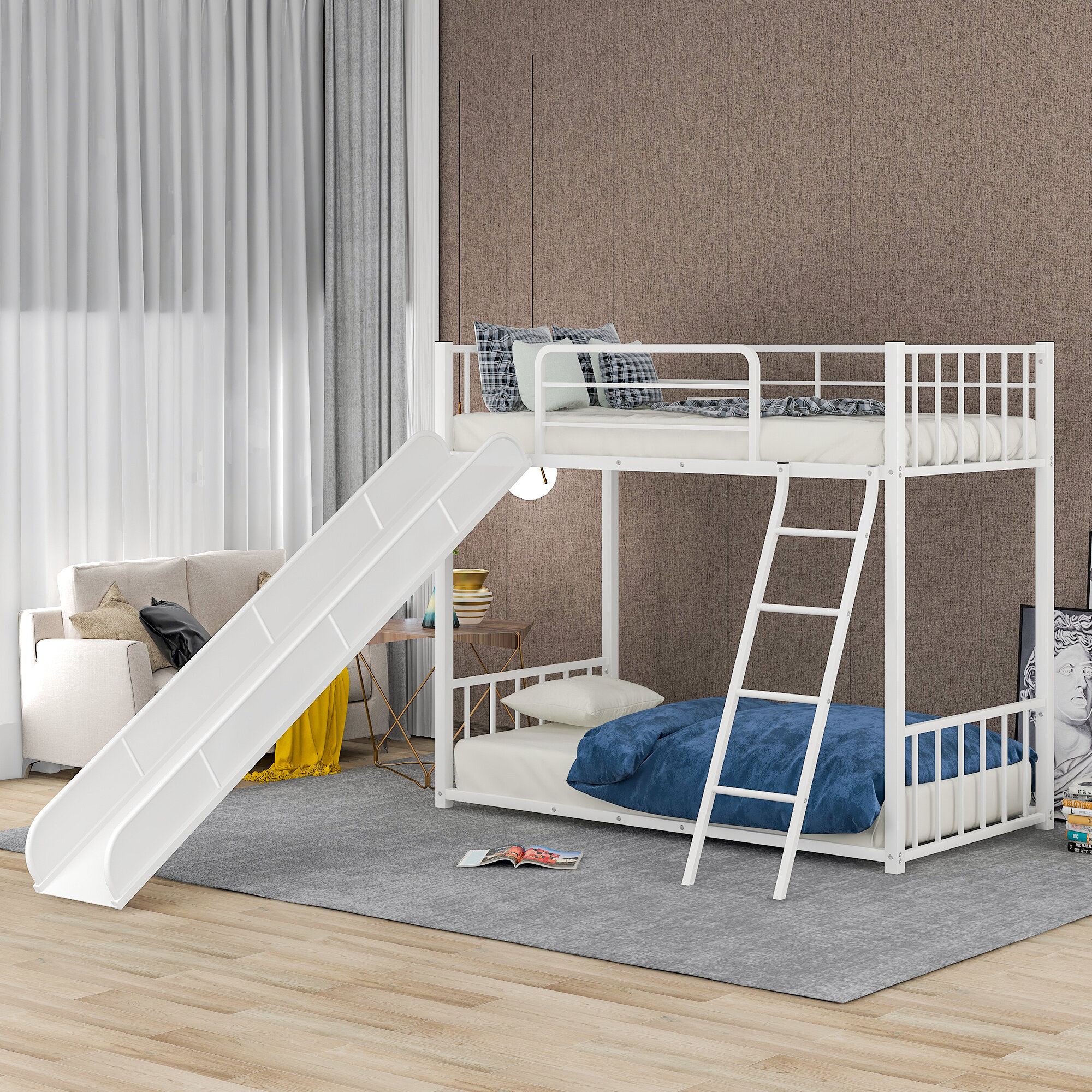 Isabelle Max Paula Kids Twin Over Twin Bunk Bed Wayfair Canada   Paula Kids Twin Over Twin Bunk Bed 