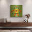 «Robot 1» par Nancy Lee, art mural en métal doré, 24 po x 24 po-133965156
