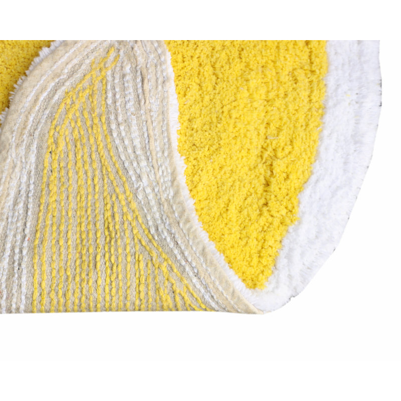 Tapis pour salle de bain Wellings, Jaune
