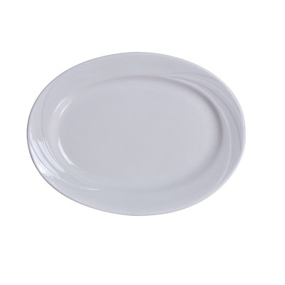 Plateau ovale en porcelaine Yanco Miami