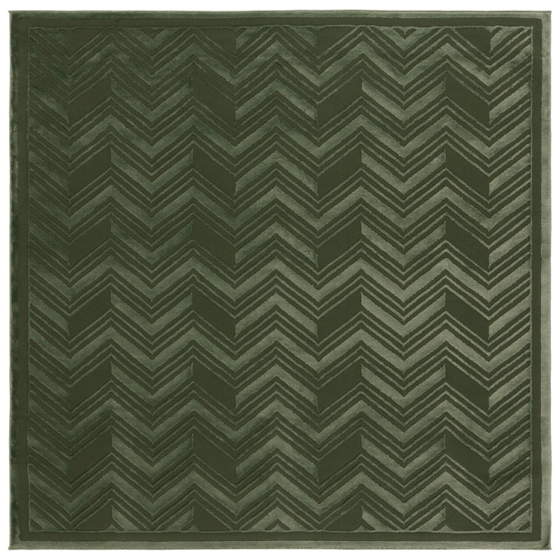Tapis vert Lauren Ralph Lauren 1175, Carré 6 pi 7 po