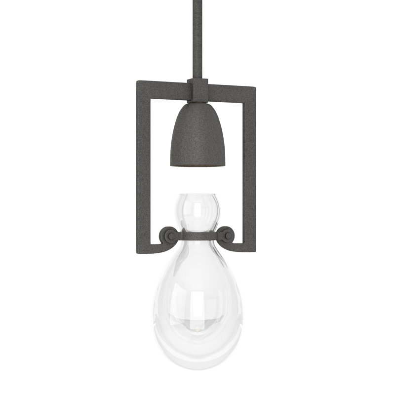 Mini-luminaire suspendu Apothecary, Fer naturel
