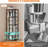 4-Tier 360° Rotating Bookshelf with Rails, Spinning Display Tower for Living Room, Bedroom, Study-1117270981