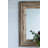 30X2x39" Rectangle Wall Accent Mirror With Distressed Wood Frame