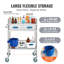 85.5cm H x 65.6cm W Utility Cart with Wheels