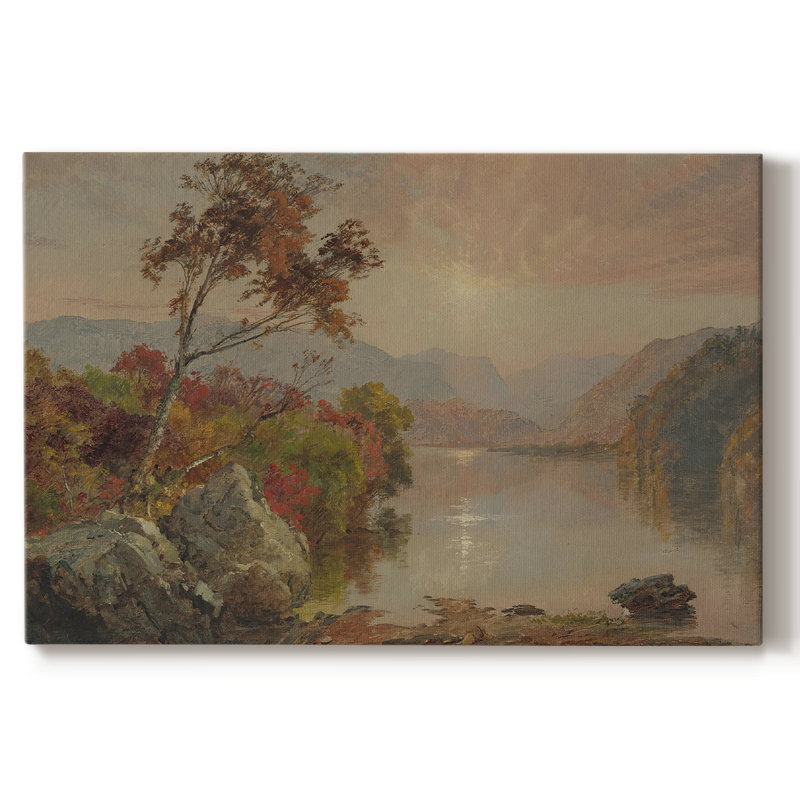 Paysage rétro - DCXII, Toile tendue, H 9 po x l 13 po x P 1,5 po