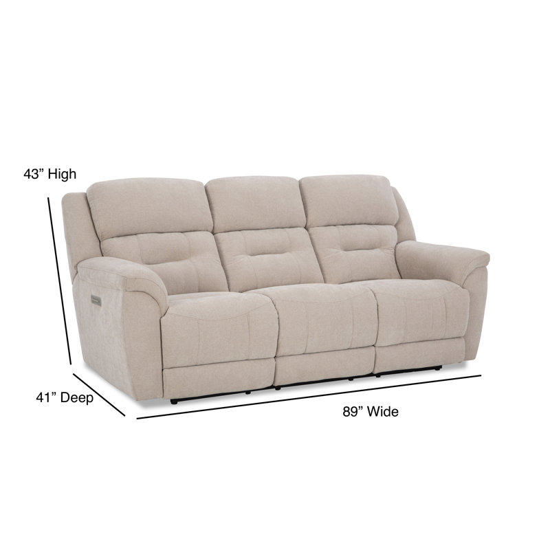 Canapé Hedveh Triple Power, Brun clair