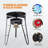 22.8'' Concave Comal Set With 80,000BTU Propane Stove