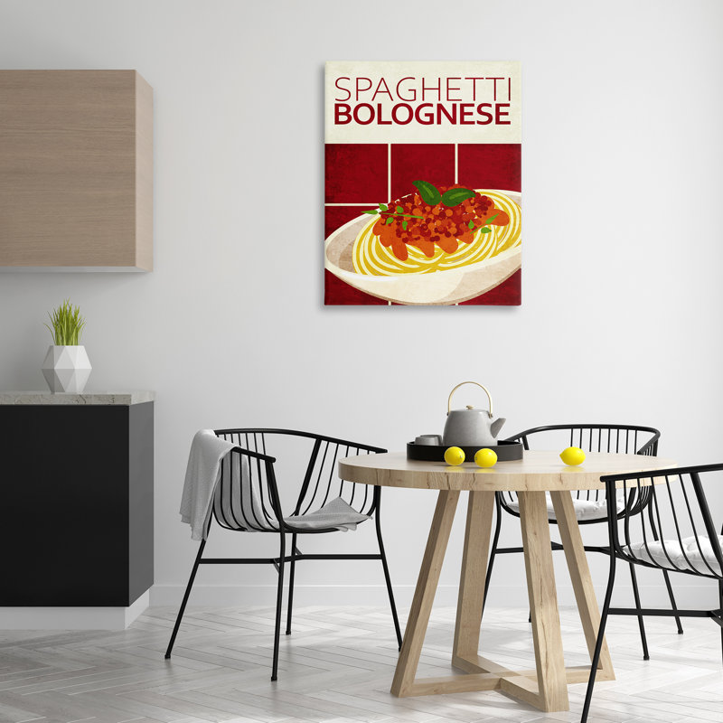 Toile de cuisine Spaghetti Classic, design par Kim Allen, H 40 po x l 30 po