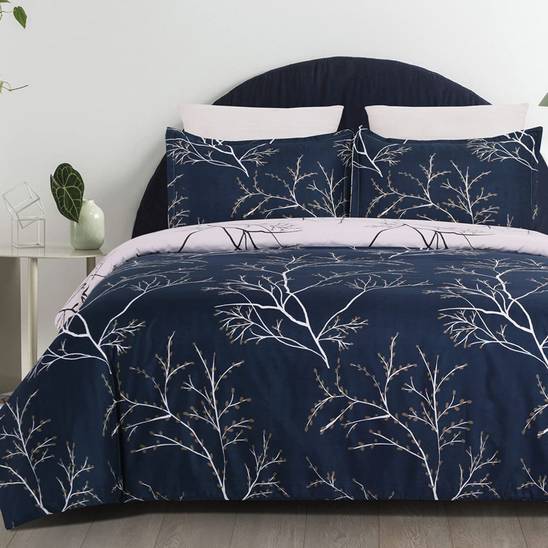 Mechine Woven Sheet Set, Navy
