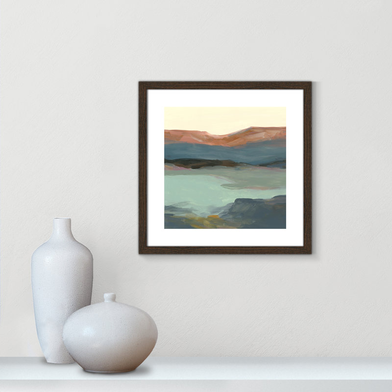 «Euzelia Rolling Bluff» par Carol Robinson - reproduction d'art, H 18,25 po x l 18,25 po, Papier dans un cadre photo