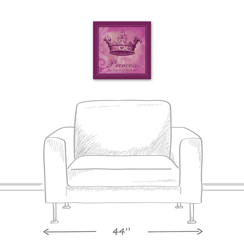 The Fairest Princess Print On Canvas; B4A6B832CE474BD59F9A1AE59E876AD9 Square, 16" H x 16" W x 1.25" D
