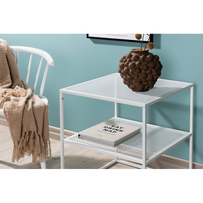 Jake-Tyler Frame Coffee Table with Storage, White