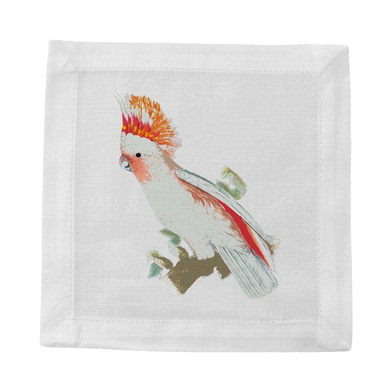 Cockatoo Cotton Sateen Cocktail Napkins