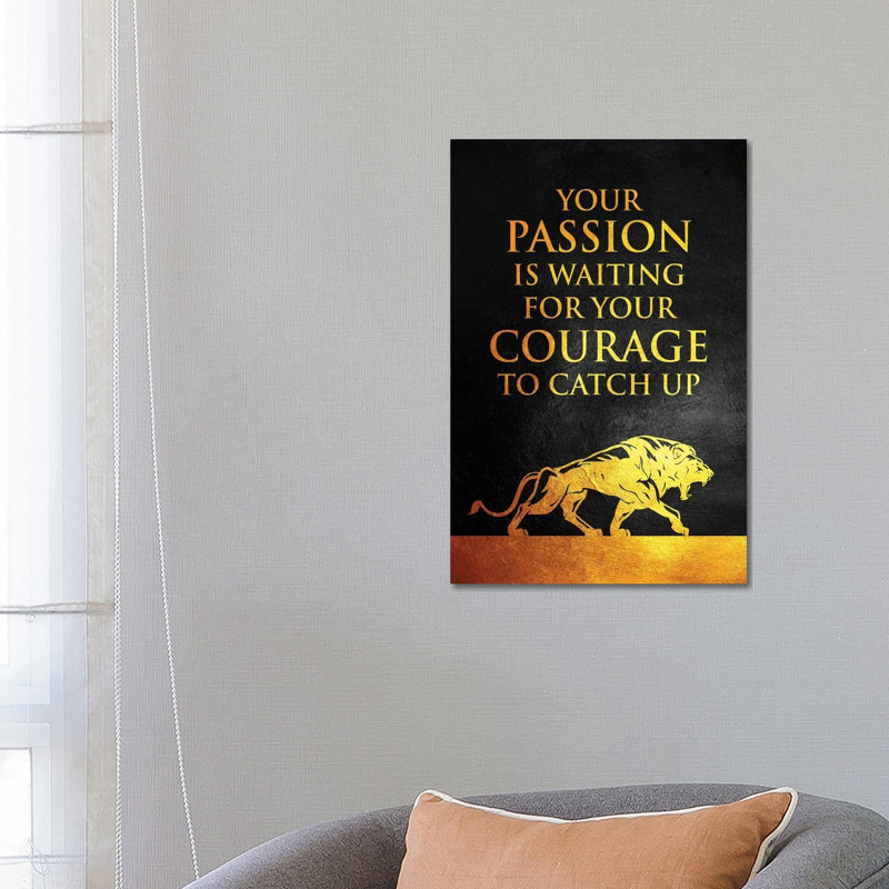 Passion And Courage by Adrian Baldovino - Wrapped Canvas Gallery-Wrapped Canvas Giclée, 66.04 cm H x 45.72 cm W x 3.175 cm D