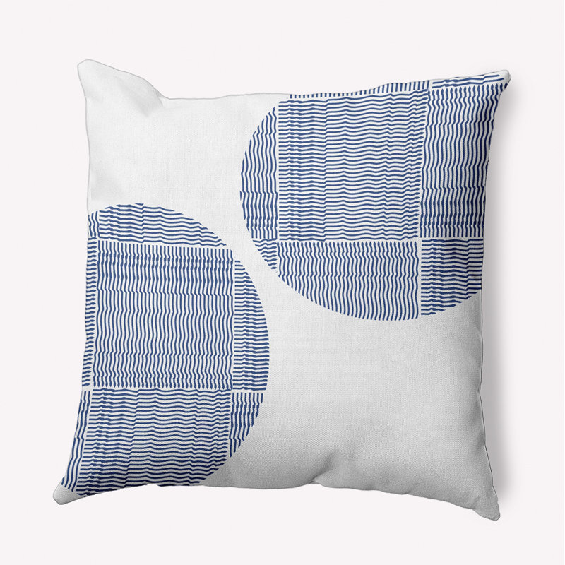  Housse et insert de coussin décoratif en polyester, 16 po x 16 po, Bleu marine