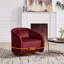 Fauteuil d'appoint pivotant avec assise rembourrée-129543135