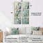 Snowy Leaves In The Forest - Ensemble de 6 décorations murales florales-88046190-88046189