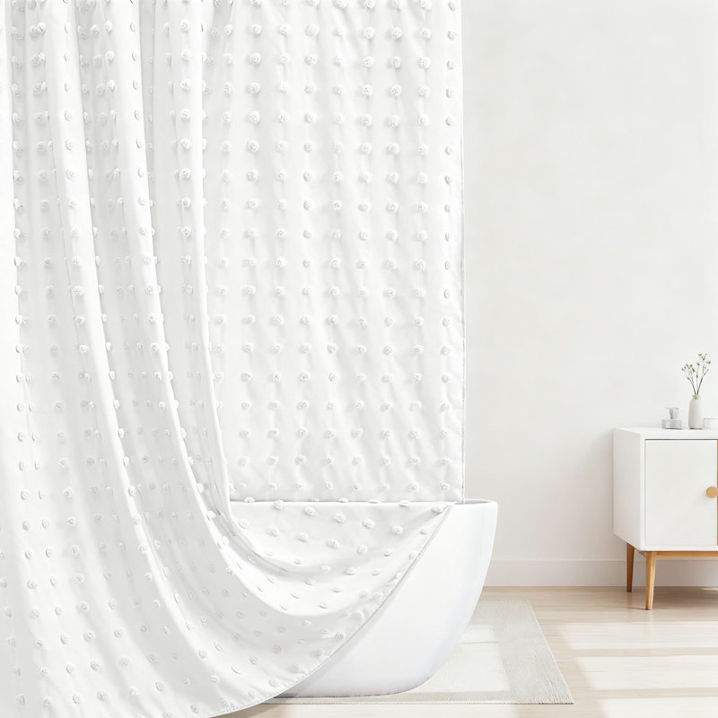Rideau de douche Farmhouse, Blanc