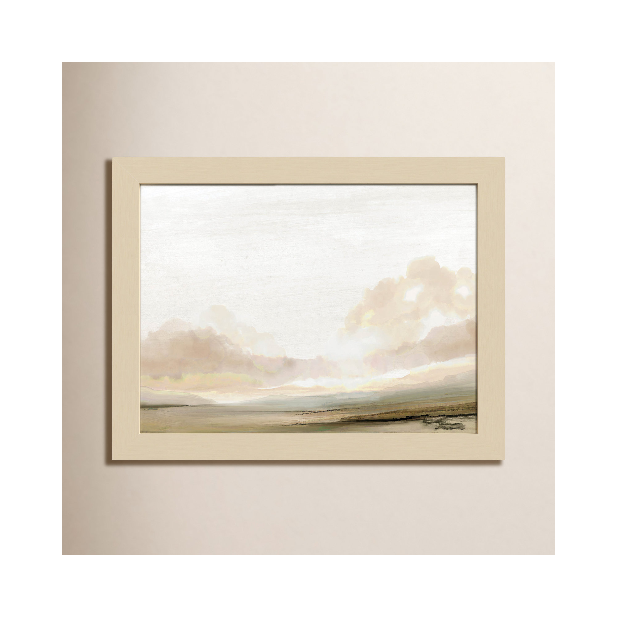 Southern Landscape by Dan Hobday, 10" H x 13" W x 1" D, Brown