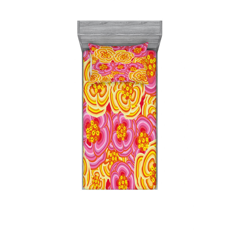 Ensemble de draps Funky, Ensemble de draps pour lit simple TG avec drap-hou