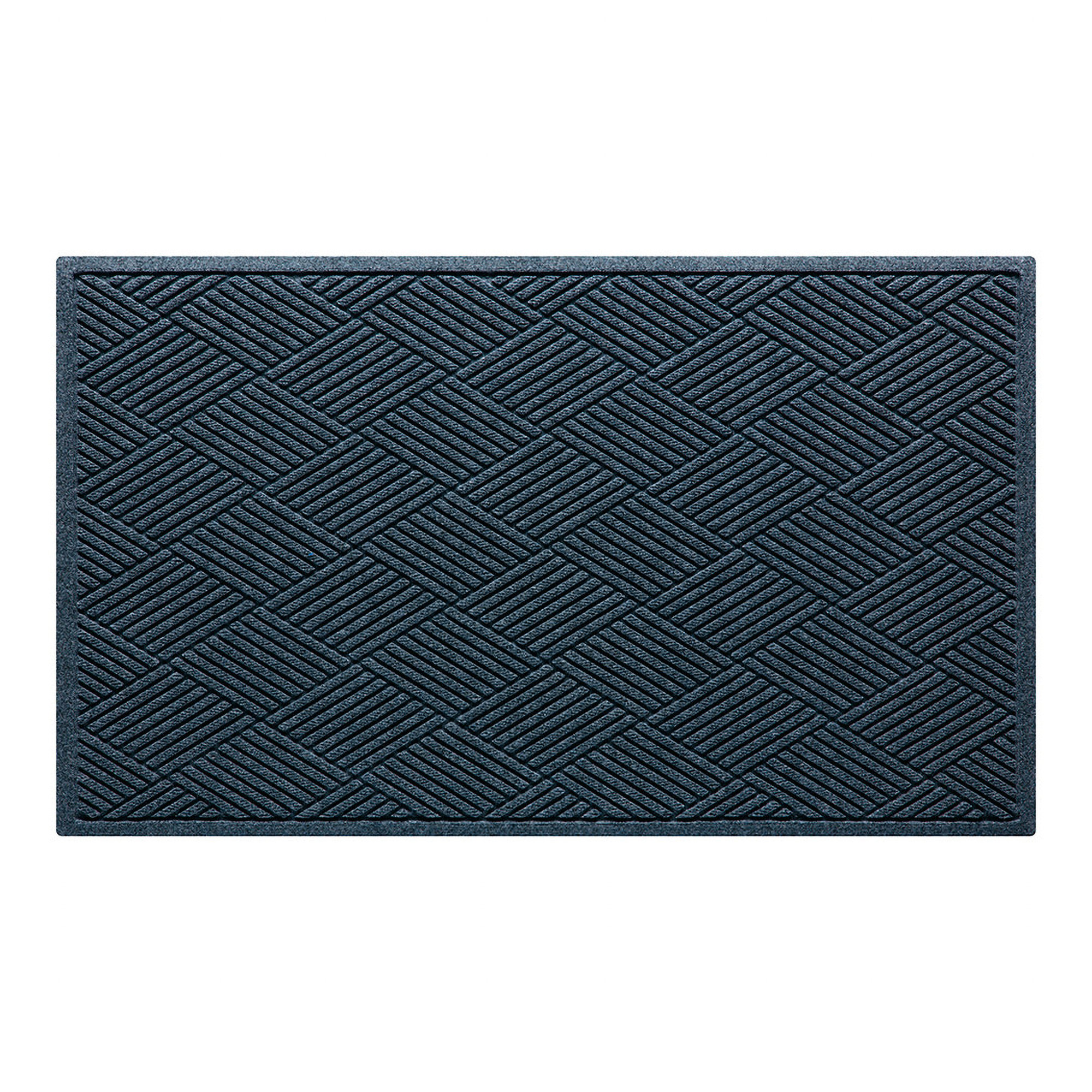 Waterhog Diamonds Indoor Outdoor Doormat, Navy, Rectangle 3' x 4'