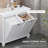 HOMCOM Tilt-Out Laundry Storage Cabinet, Bathroom Storage Organizer With Two-Compartment Tilt Out Hamper-115280563