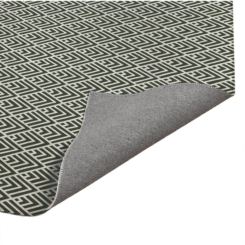 Paillasson à chevrons, Vert, L 48 po x L 72 po