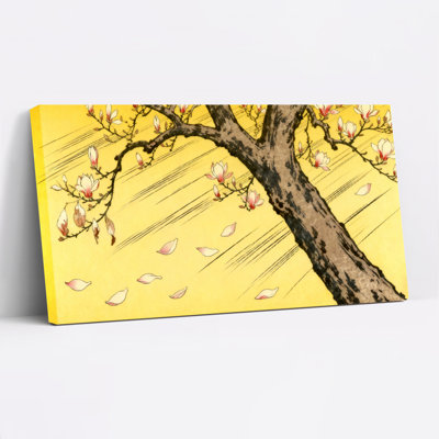 «Magnolia Tree Blossom» sur toile tendue, reproduction d'art sur toile, ensemble de 1