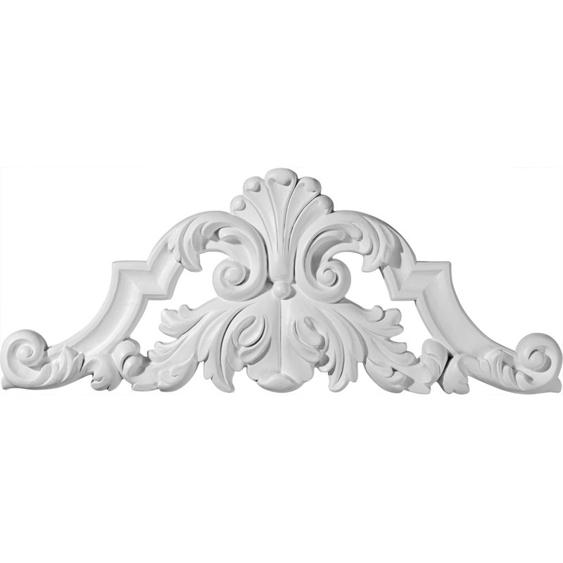 Ekena Millwork Savona 8.88'' H x 22.25'' W x 1.125'' D Urethane Onlay Scroll