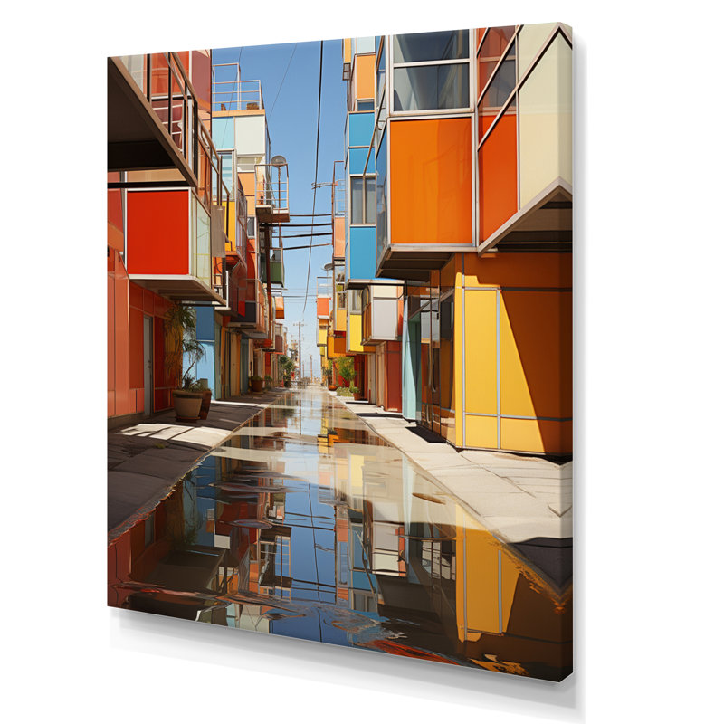 Urban Kaleidoscope I sur toile, Toile tendue, H 32 po x l 16 po x P 1 po