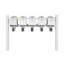 Balmoral Quint Mount Mailbox /w/ Pyramid Caps & Personalized Door Medallion (5 Mailboxes, Quint Mount Rack, 5 Medallions)-1333370434-1333569645