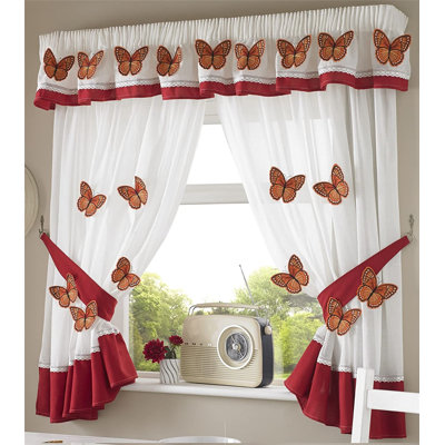 Schmitt Butterfly Pencil Pleat Room Darkening Curtains