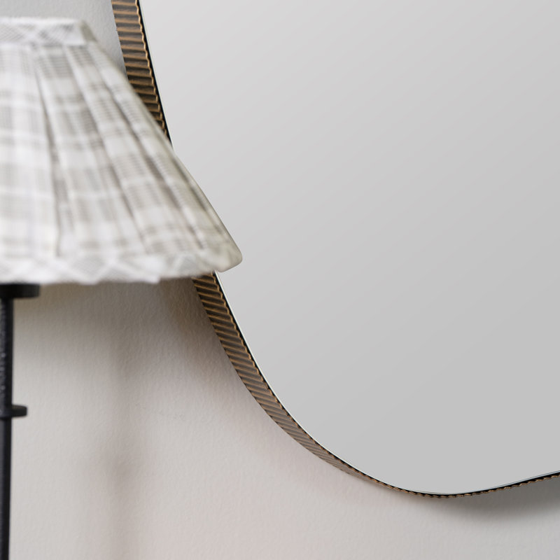 Andy Small Gold Wall Mirror, 32" x 31"