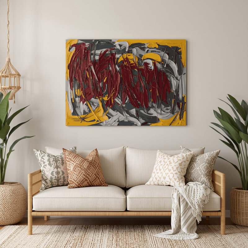 Art mural en métal Neo Expressionism 15, H 288 po x l 432 po x P 0,05 po