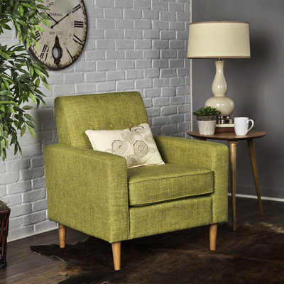 Fauteuil club confortable en bois massif, profondeur 82,7 cm, fauteuil d'angle relaxant, hauteur 84,4 cm, bijou pour le salon