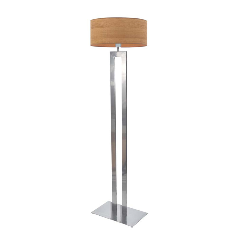 Bismilla 162cm Traditional Floor Lamp, Brown, Silver
