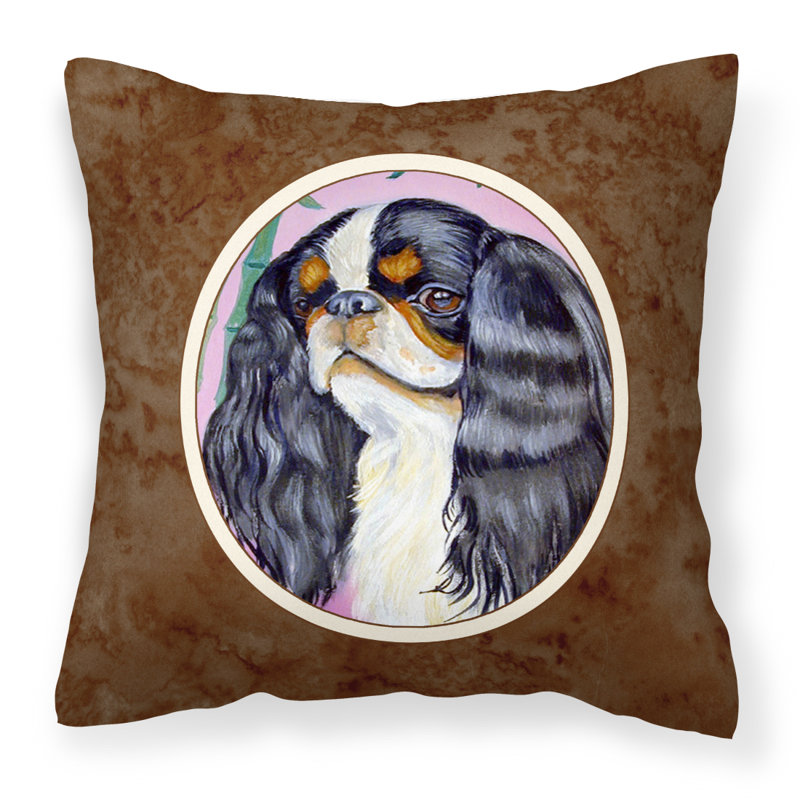  Housse et insert de coussin carré anglais English Toy Spaniel