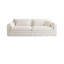 Canapé modulaire moderne en lin de coton blanc crème-919139328